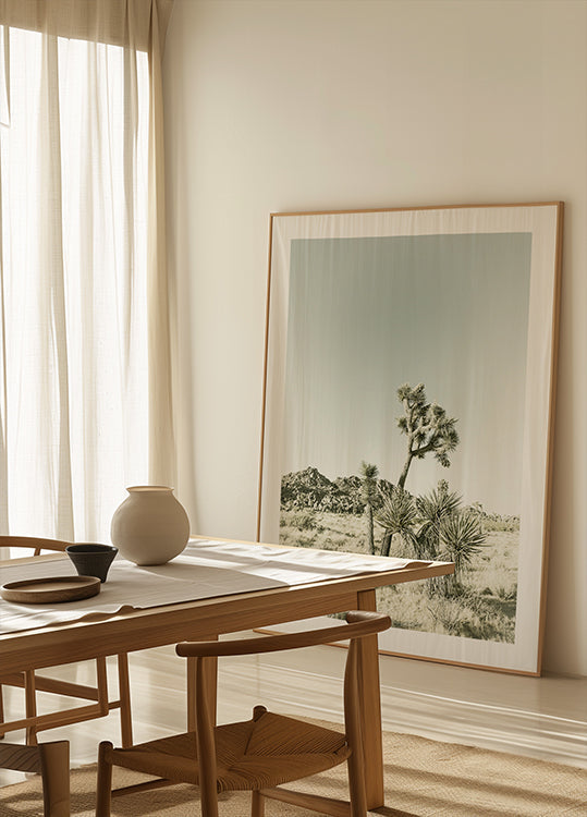 Plakat w stylu vintage z Parku Narodowego Joshua Tree