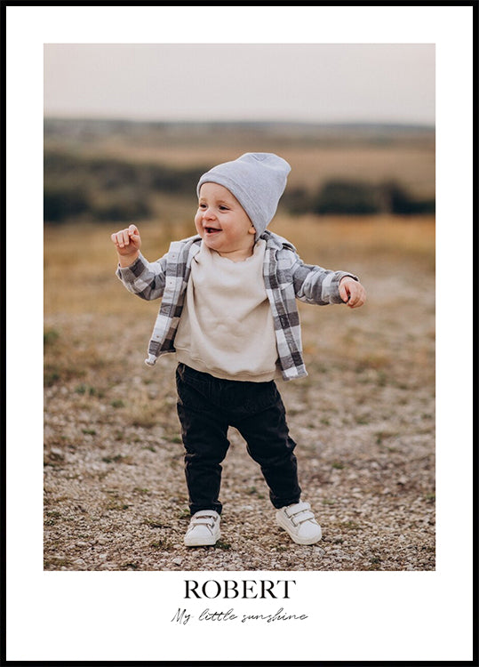 Baby or Child Personalized Name Plakat - Posterbox.dk