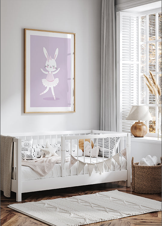 Ballerina Bunny Plakat - Posterbox.dk