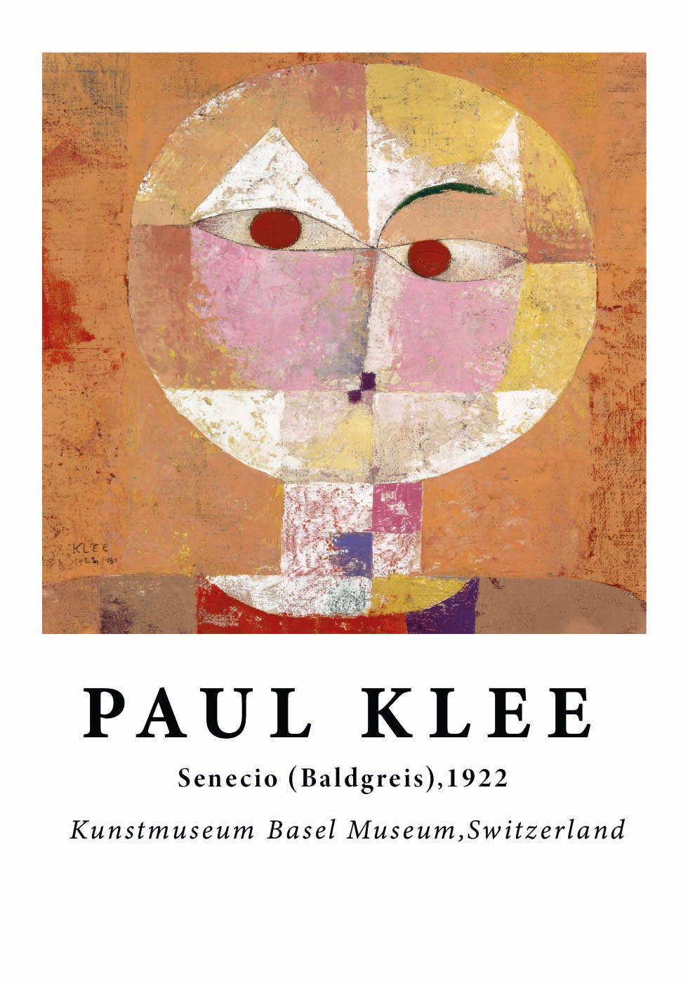 Senecio, abstract geometric face painting Plakat - Posterbox.dk