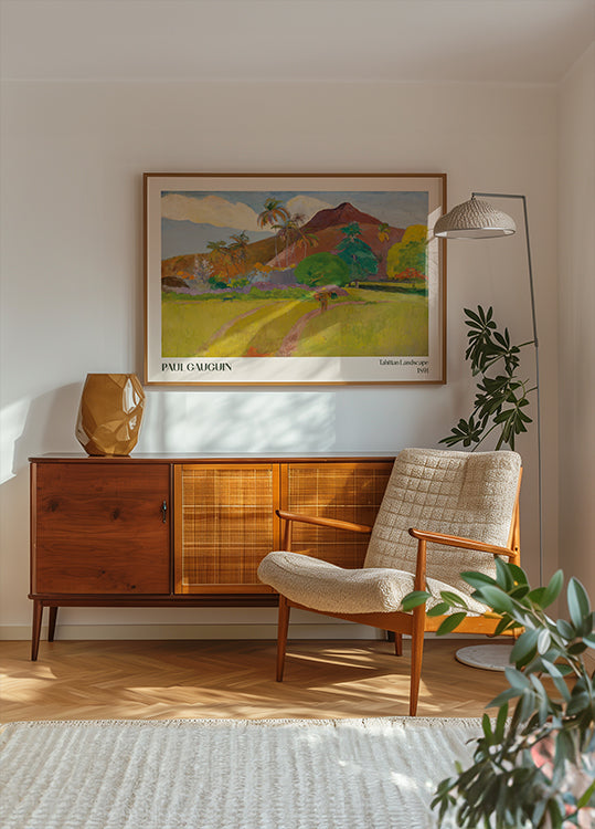 Tahitian Landscape, 1891, Paul Gauguin Plakat - Posterbox.dk