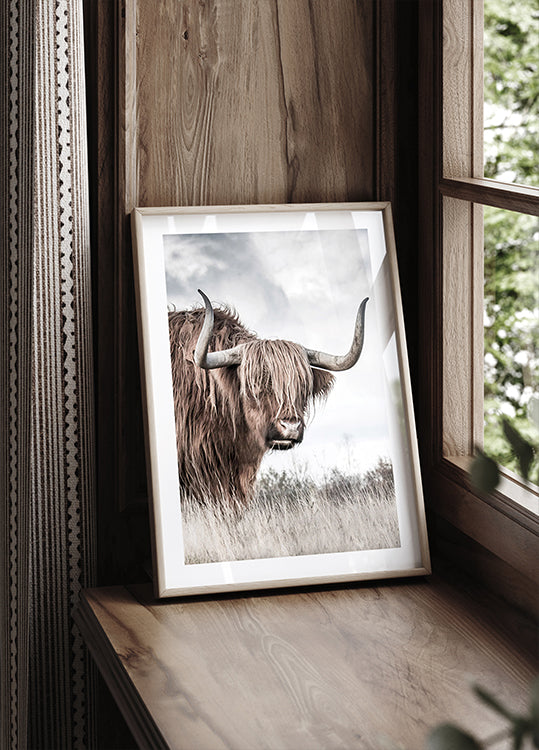 Winter Highland Cow Plakat - Posterbox.dk