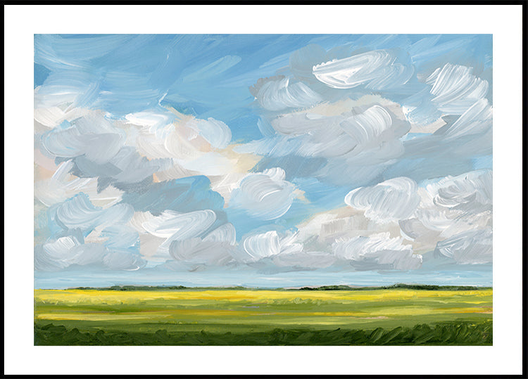 Clouds &amp; Canola Plakat - Posterbox