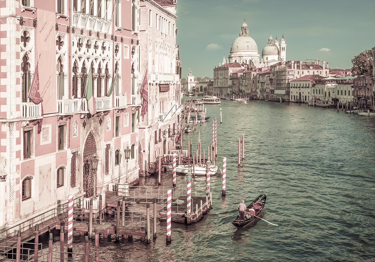 VENICE Canal Grande &amp; Santa Maria della Salute | urban vintage style (NEW) - Posterbox