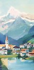 Grindelwald Switzerland Painting Plakat - Posterbox