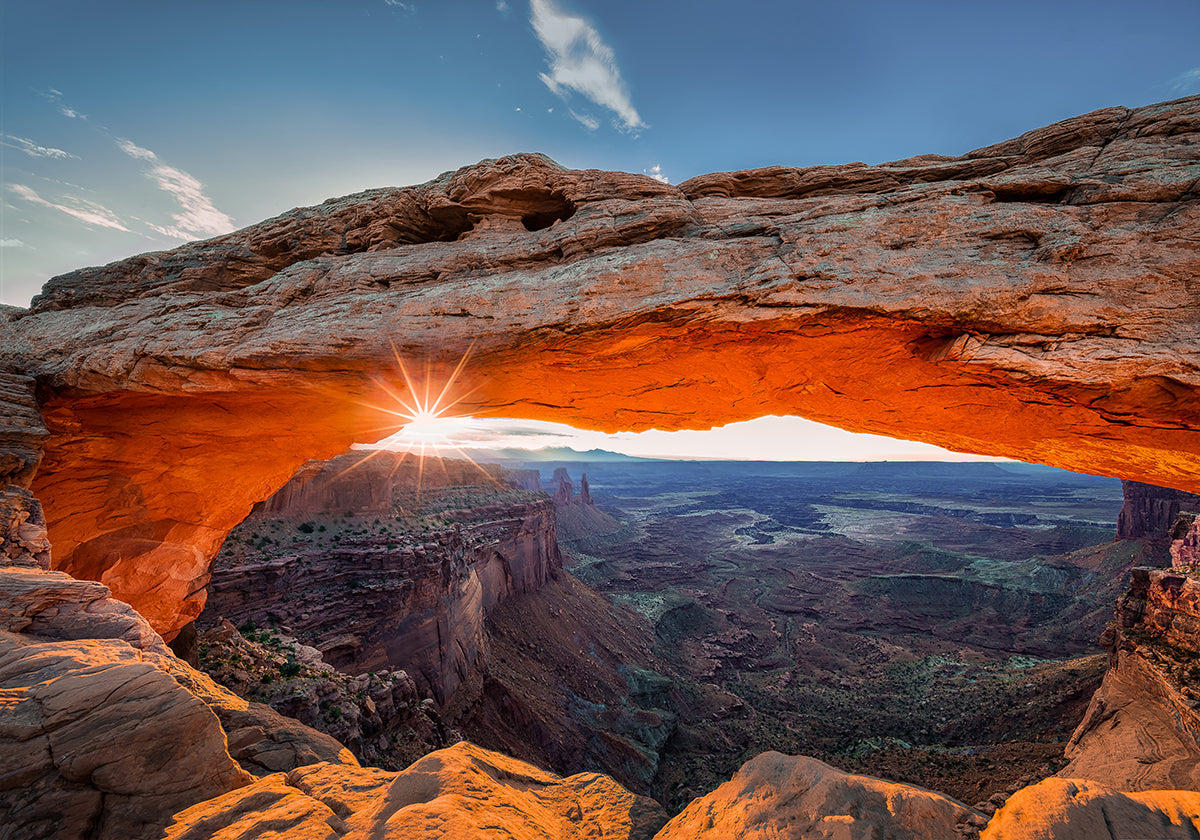 Wschód słońca w Mesa Arch