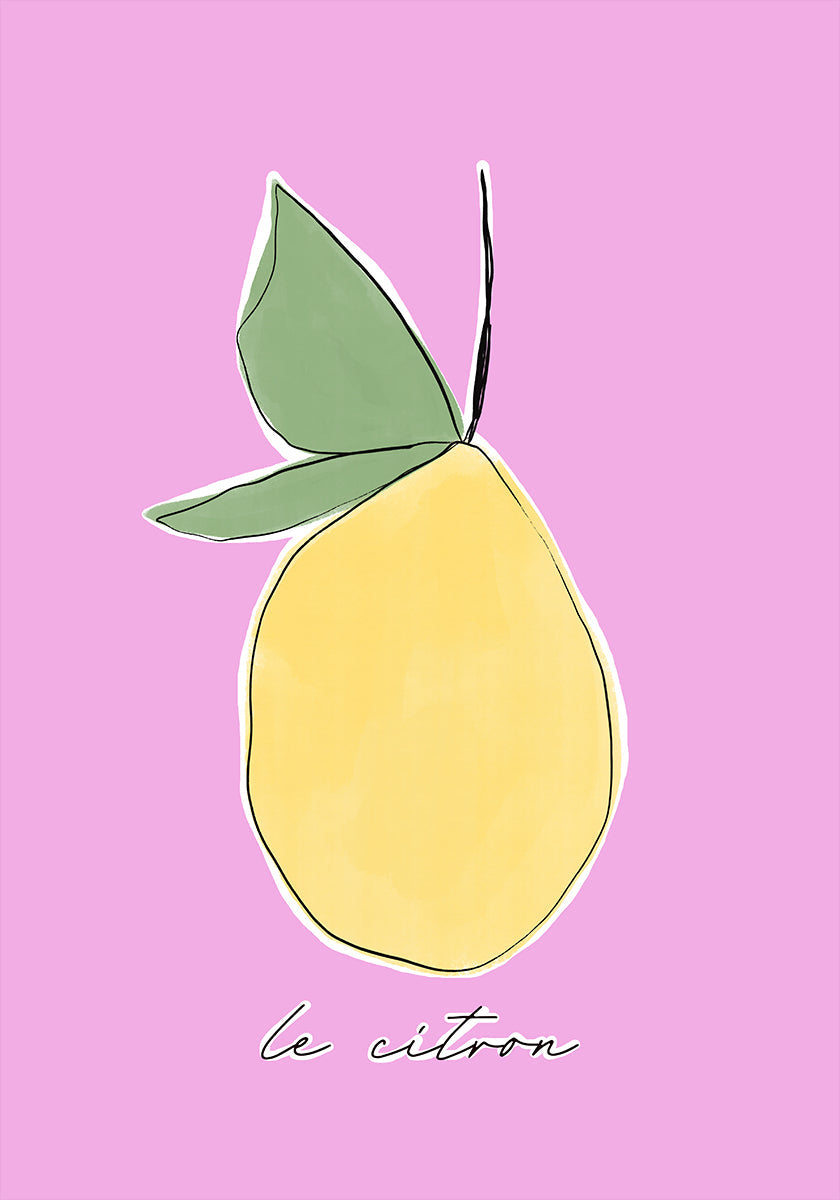 Plakat z cytrusową rozkoszą