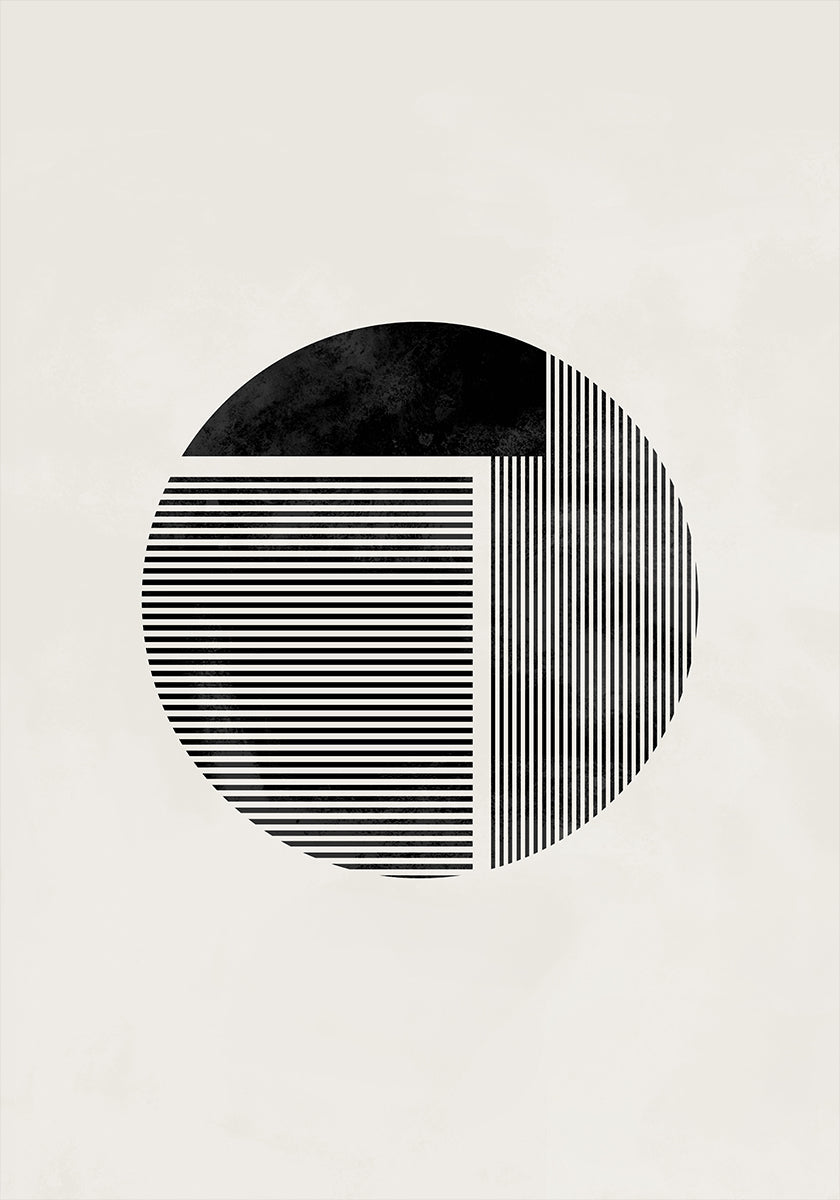 Minimalistyczna okrągła
