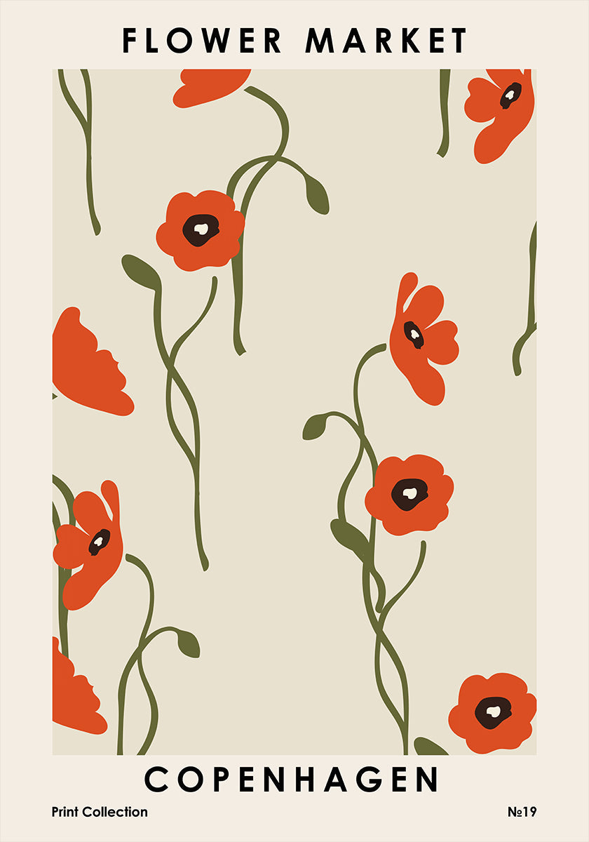 Plakat Targu Kwiatowego w Kopenhadze