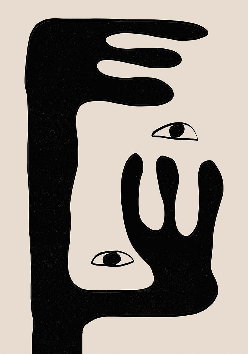 Plakat surrealistycznego spojrzenia