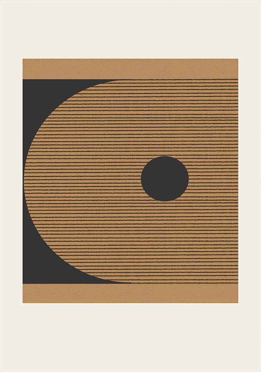 Plakat geometrycznego zaćmienia