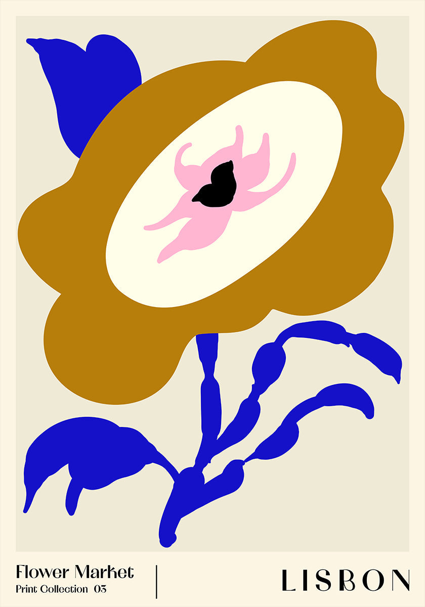 Targ Kwiatowy. Plakat Lizboński