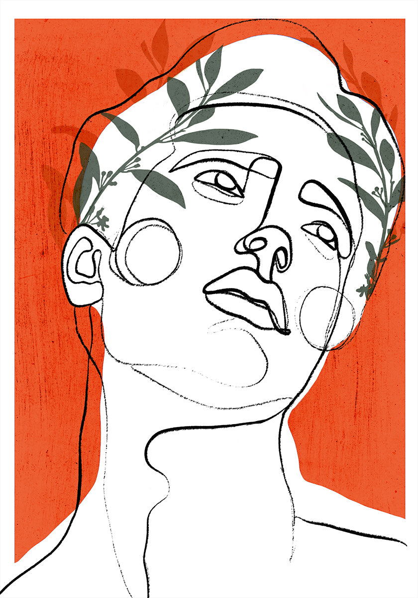 Plakat bujnej kontemplacji