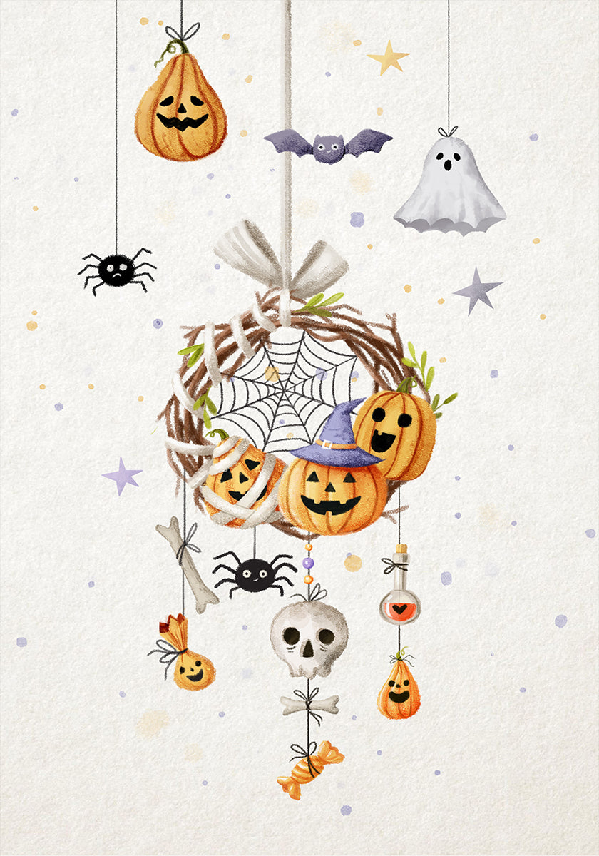 Plakat Halloweenowy łapacz snów (1).