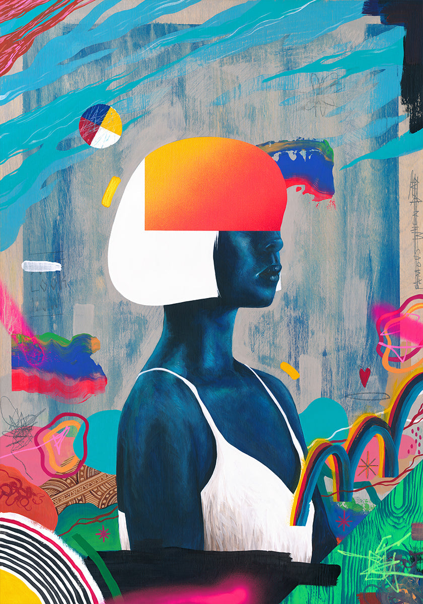 Plakat Niebieska Dziewczyna