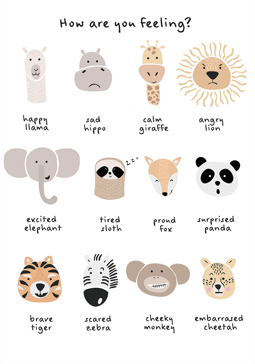 Wyciszający emocje medytacyjny dla dzieci wydrukuj 1 plakat