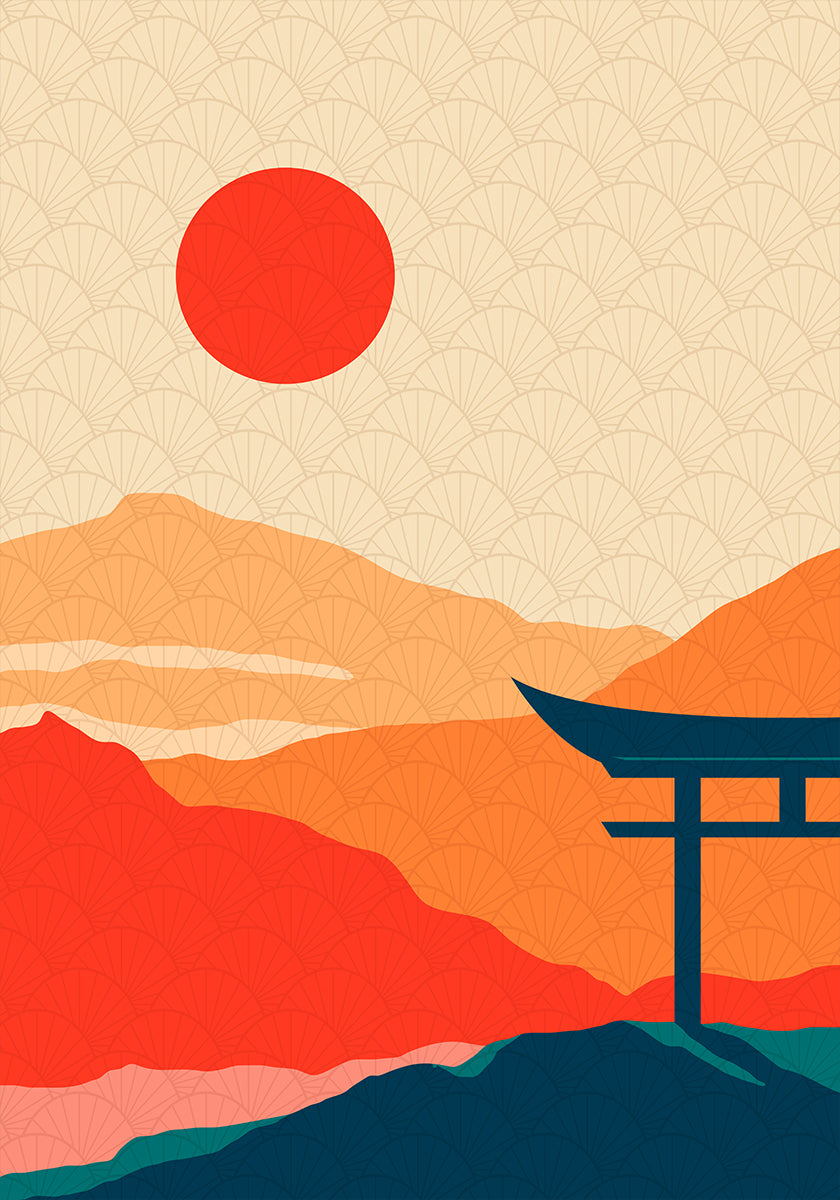 Plakat Zachwycający Zachód Słońca