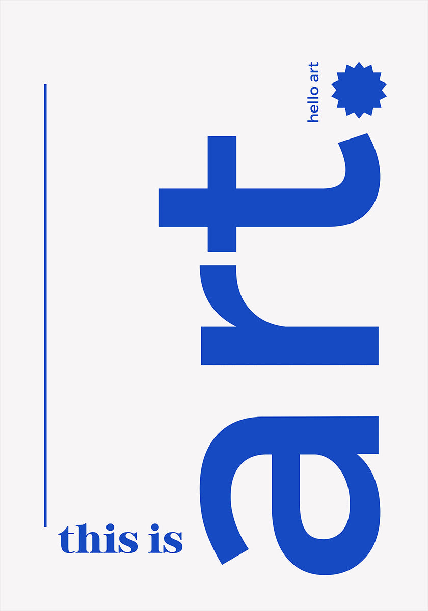 Witaj odważny plakat typograficzny