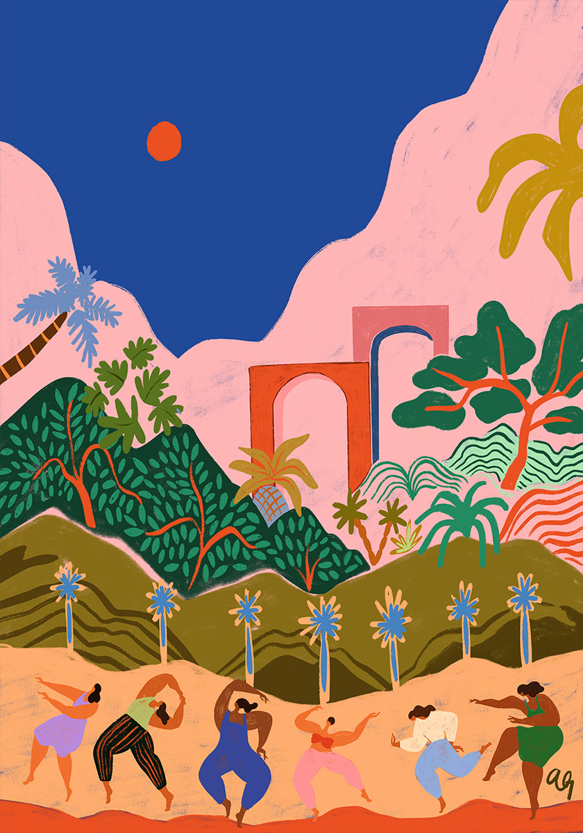 Plakat „Taniec w raju”.