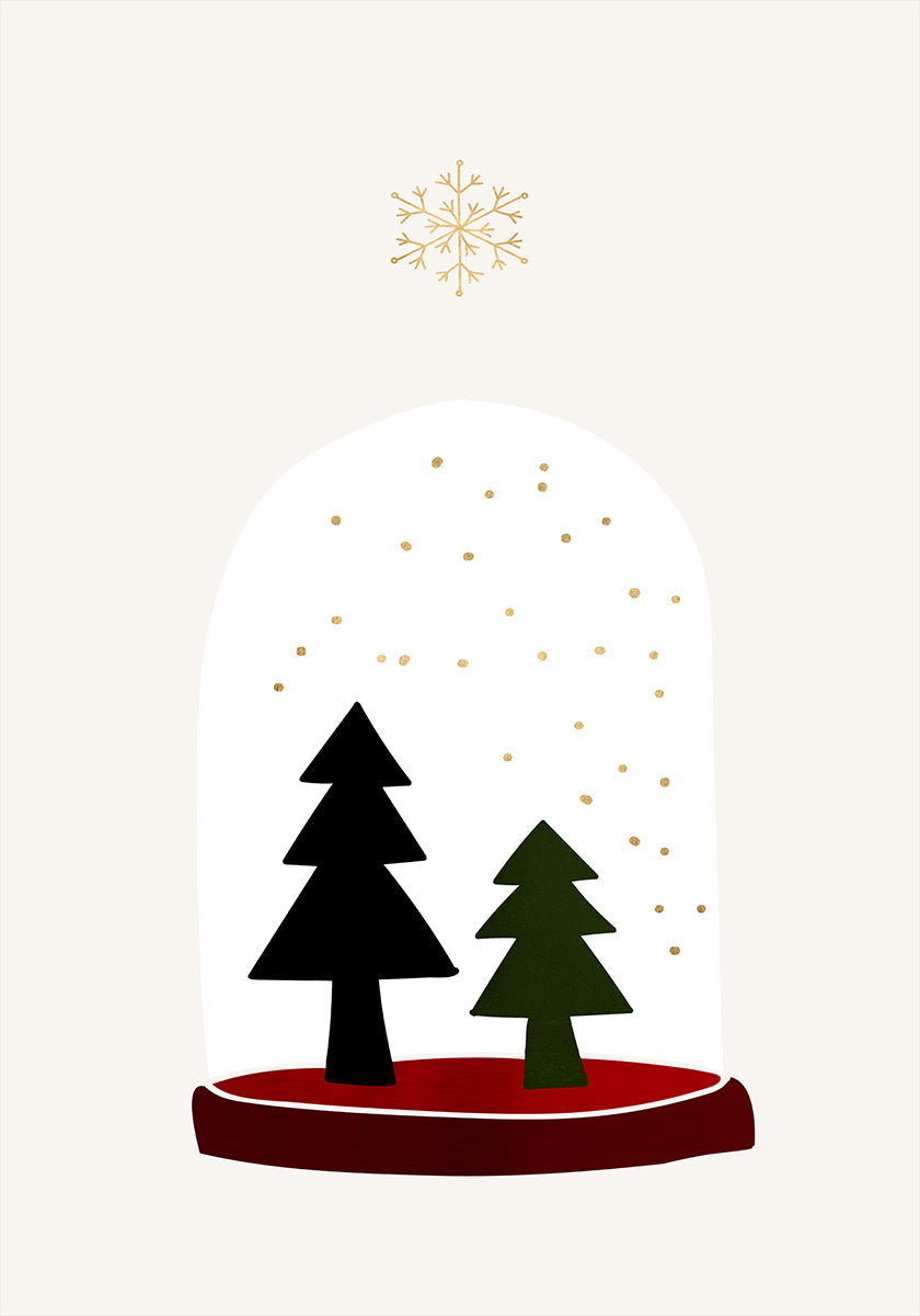 Plakat „Tańczące płatki śniegu”.