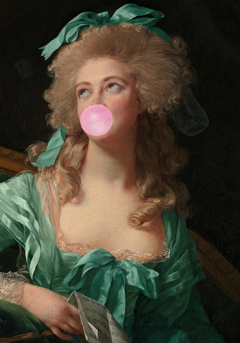 Plakat Madame z gumą balonową