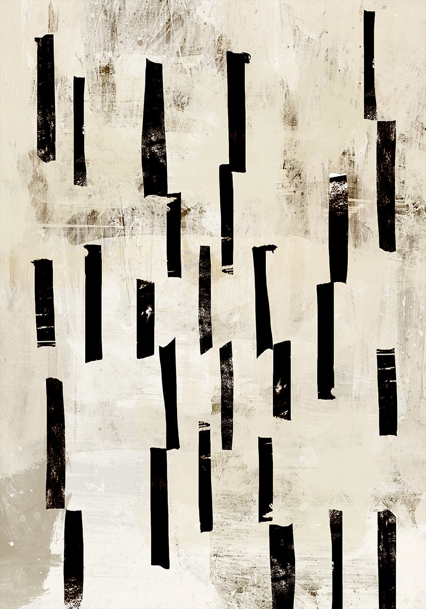 Plakat z minimalnymi liniami