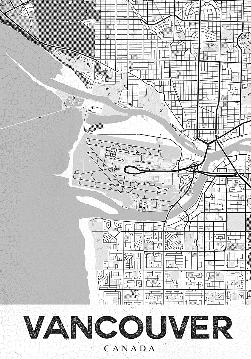 Biały plakat z Vancouver