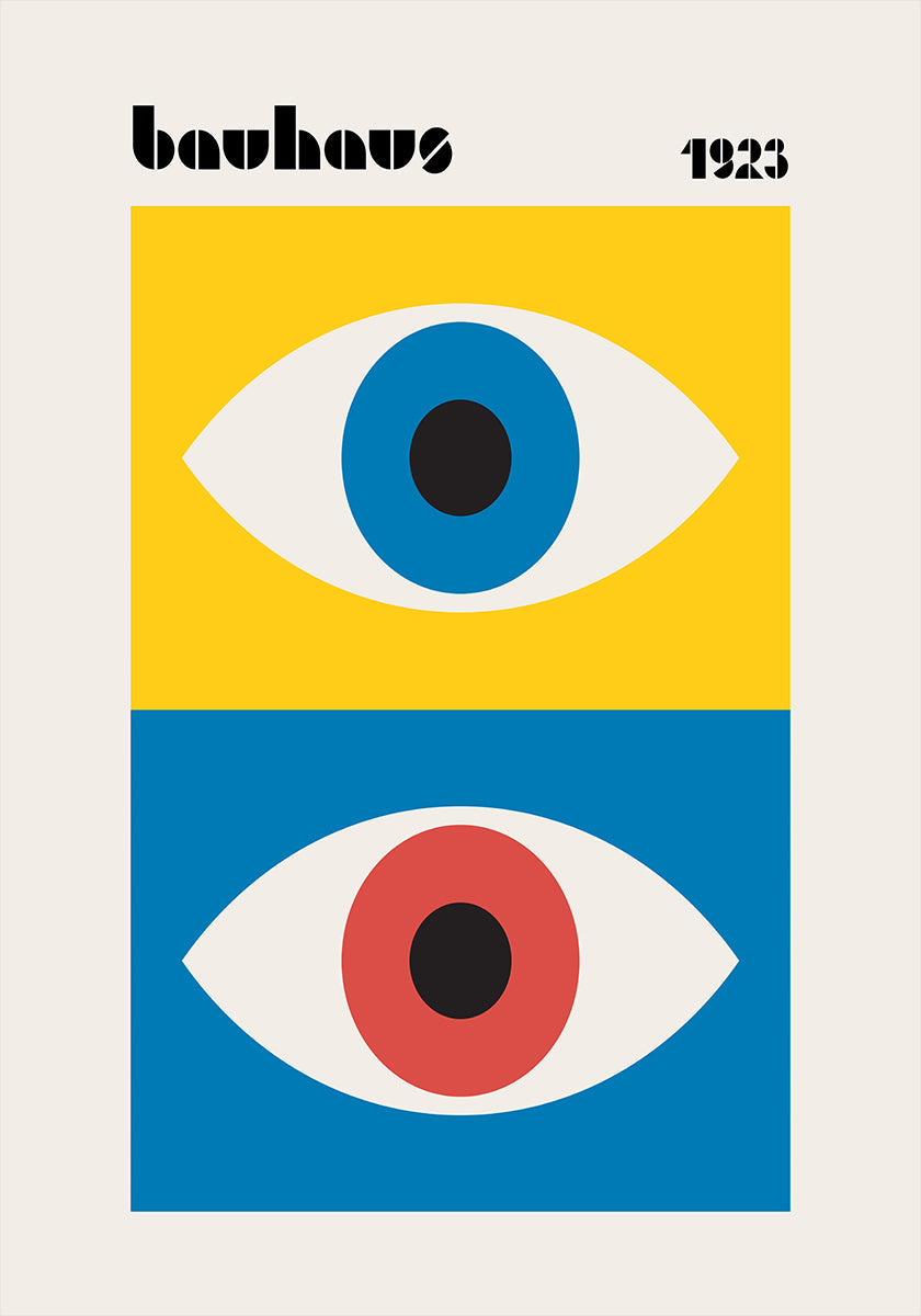 Bauhaus Eyes Abstract Plakat - Posterbox