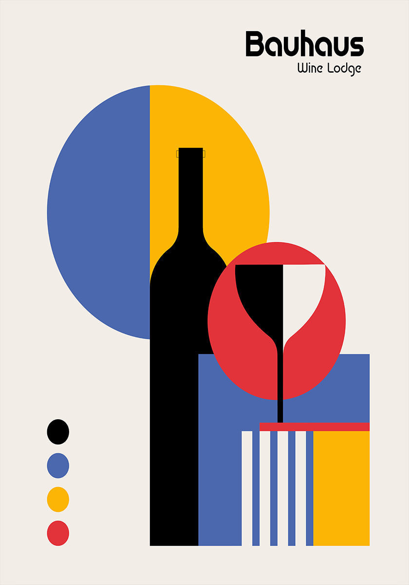 Plakat Winiarni Bauhaus