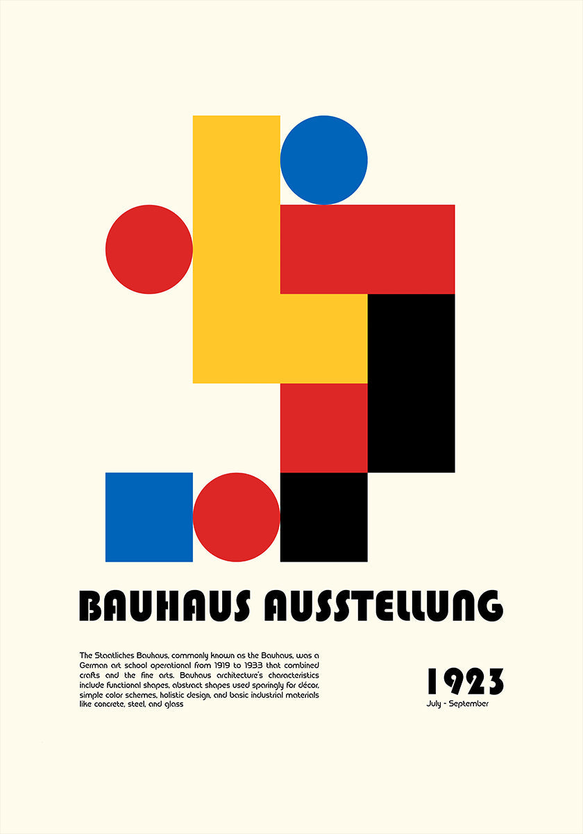 Plakat Bauhausu Ausstellung