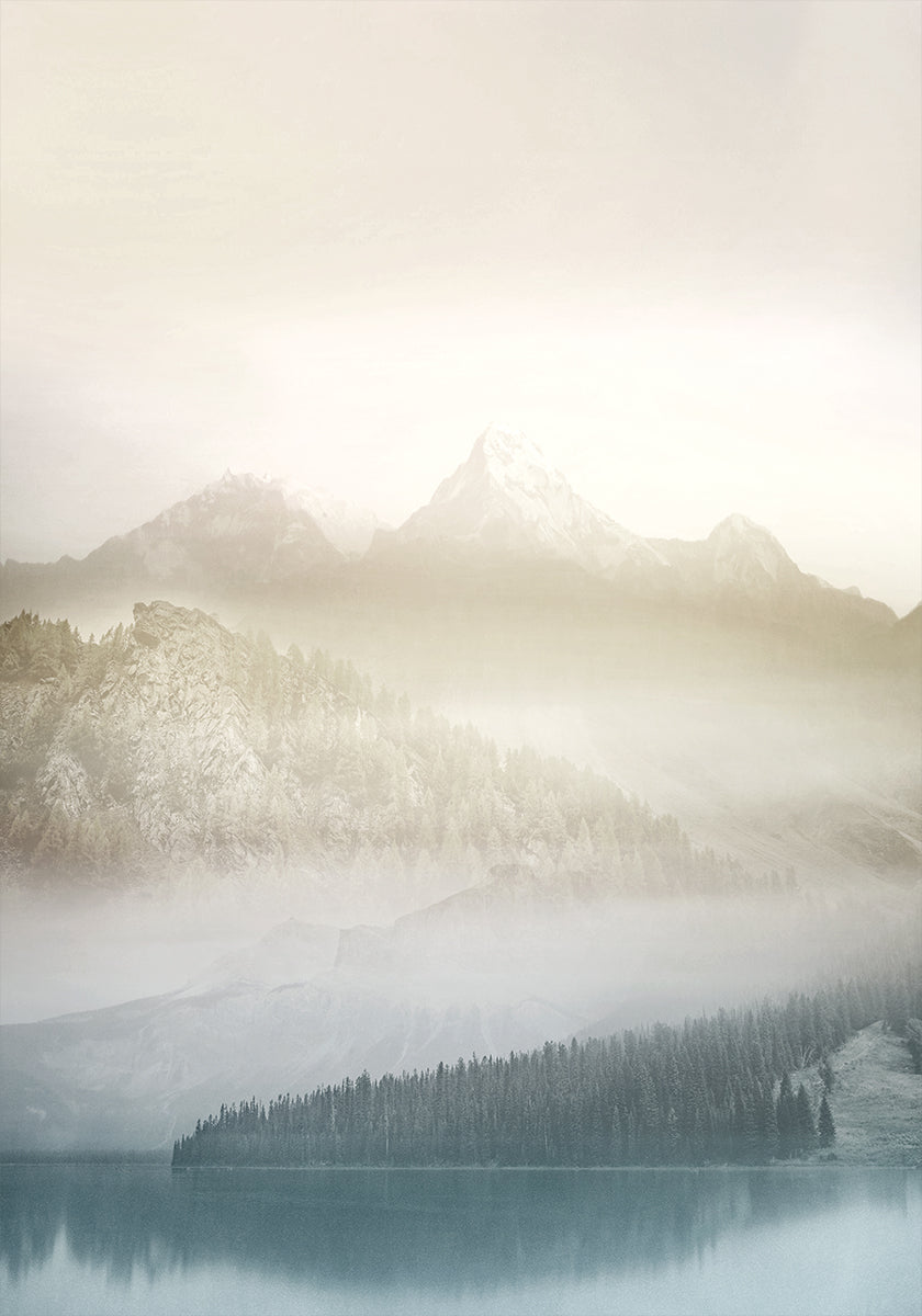 Plakat Waniliowy Krajobraz III