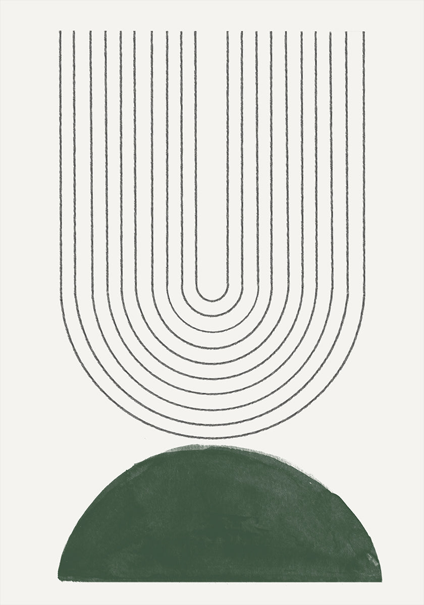 Zielony Mid Century Modern nr 5