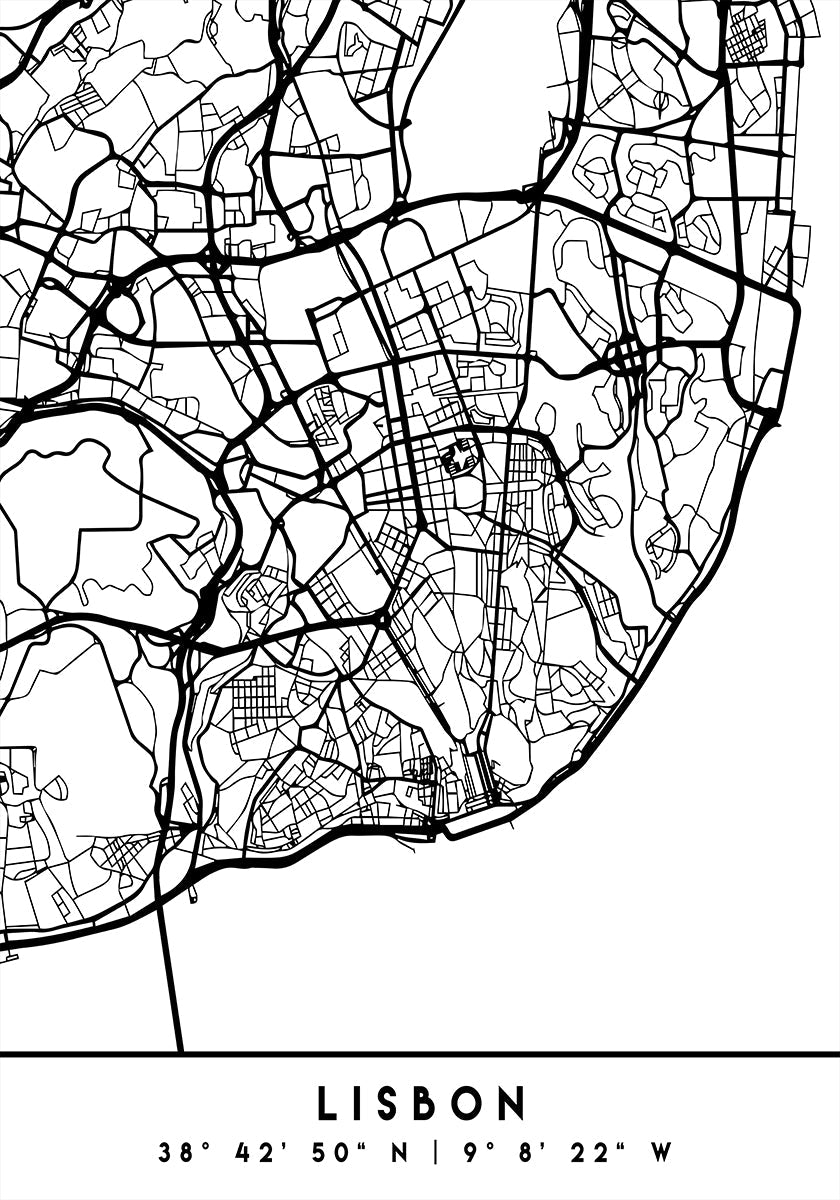 Czarny plakat z mapami 39