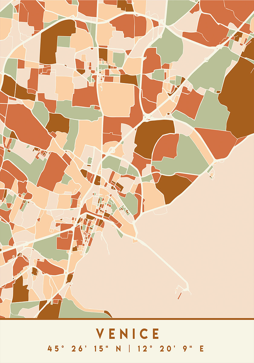 Czarny plakat z mapami odcieni ziemi 91