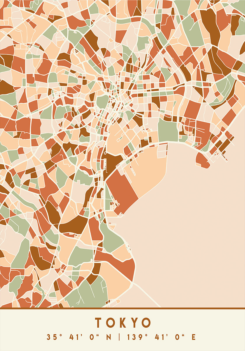 Czarny plakat z mapami odcieni ziemi 88