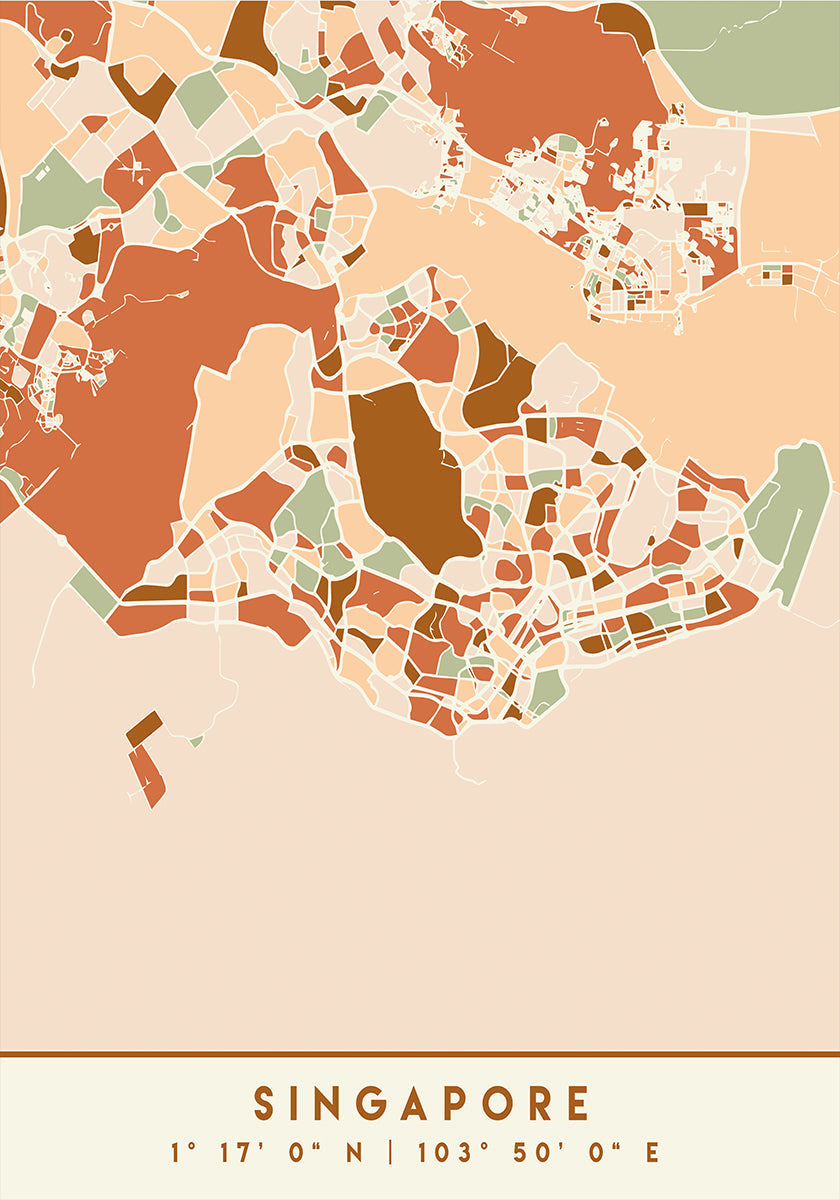 Czarny plakat z mapami odcieni ziemi 81