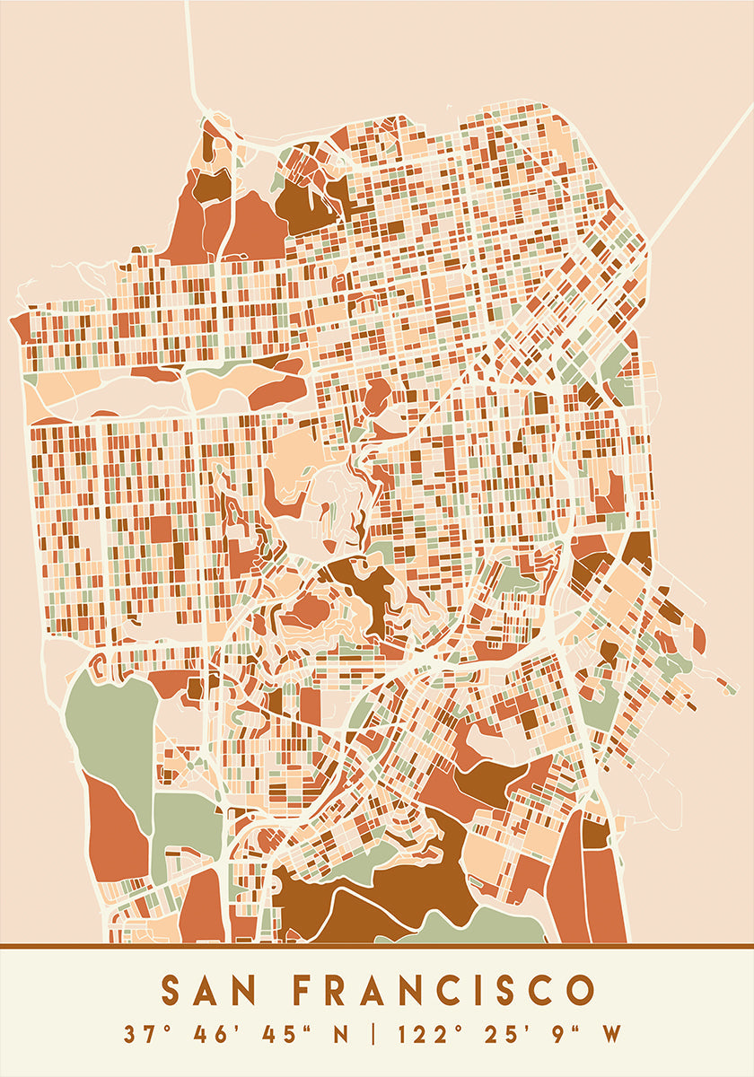Czarny plakat z mapami odcieni ziemi 75