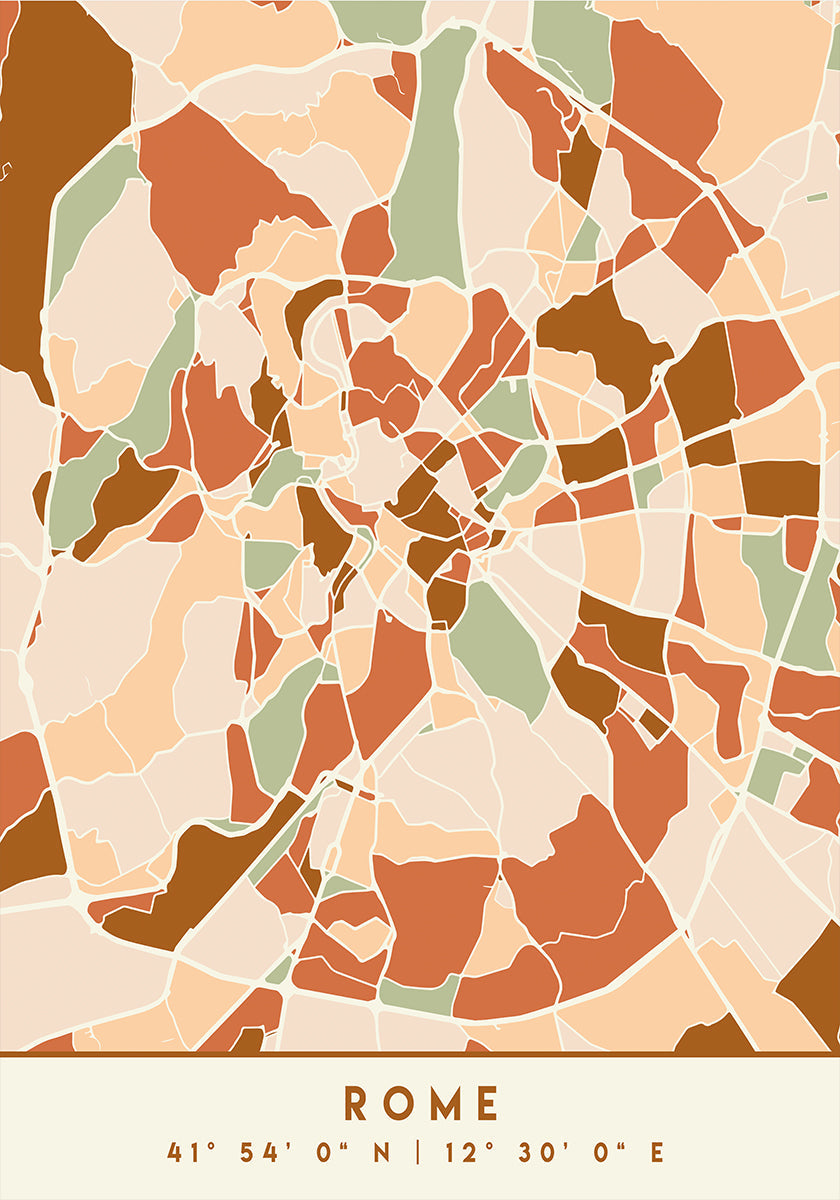 Czarny plakat z mapami odcieni ziemi 72