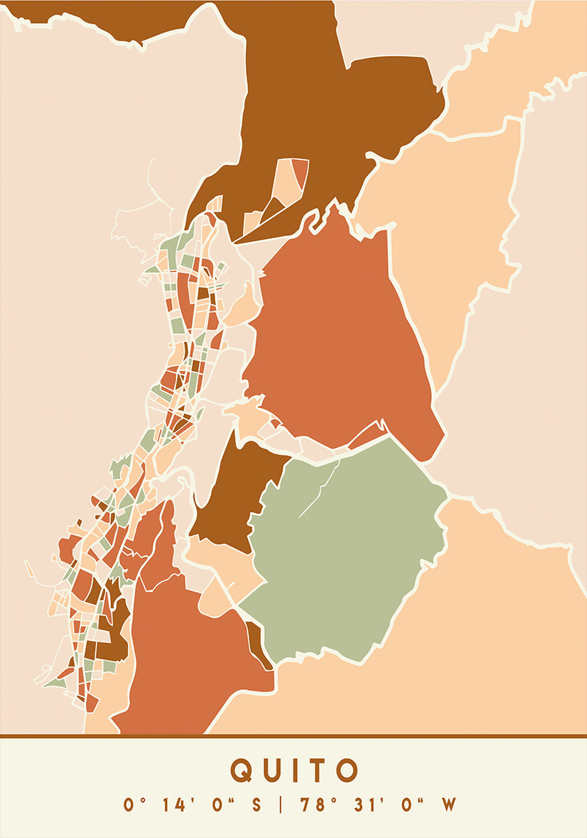Czarny plakat z mapami odcieni ziemi 70