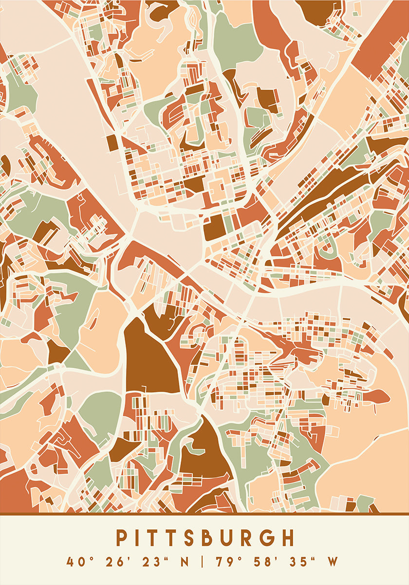 Czarny plakat z mapami odcieni ziemi 67