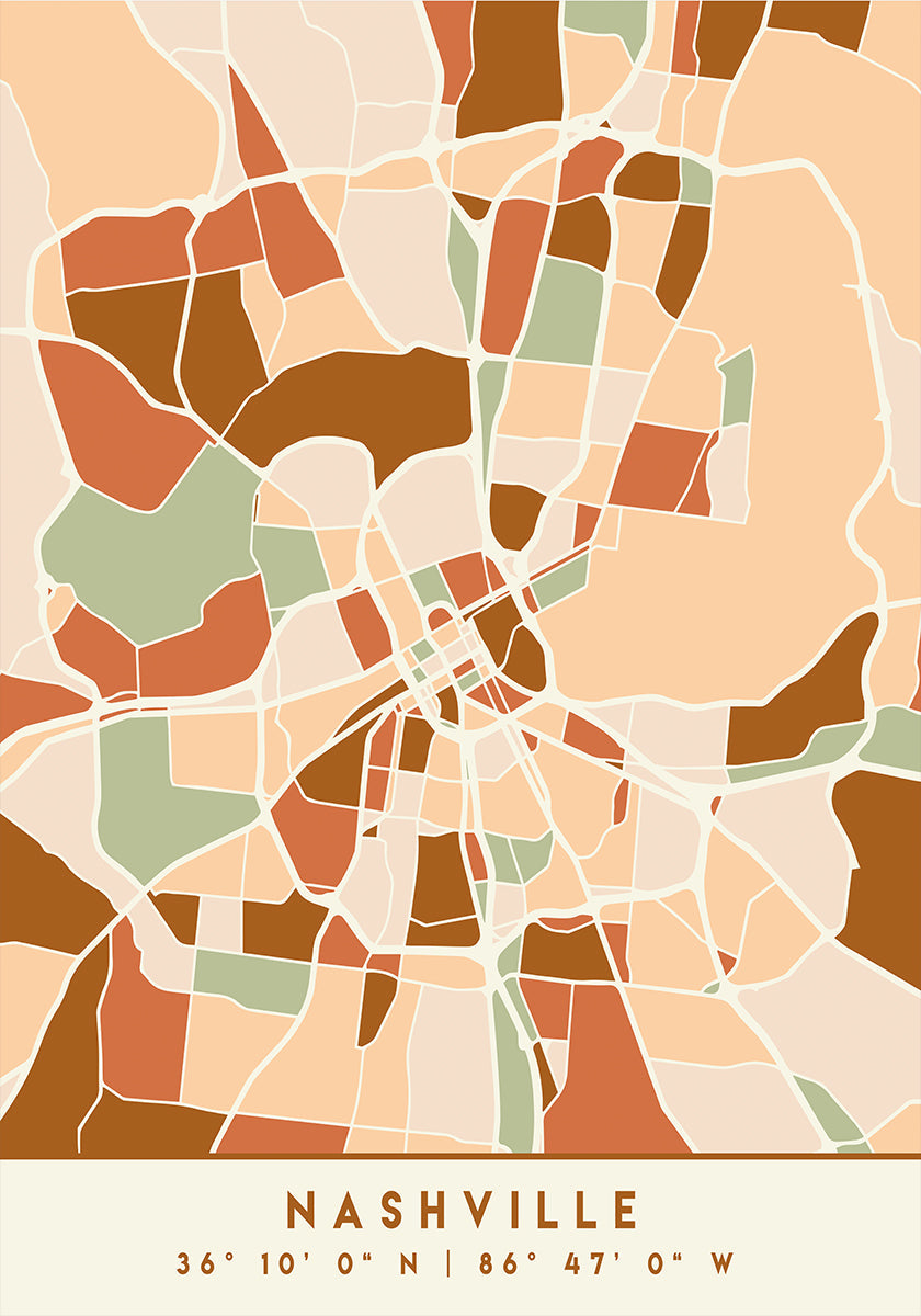 Czarny plakat z mapami odcieni ziemi 59