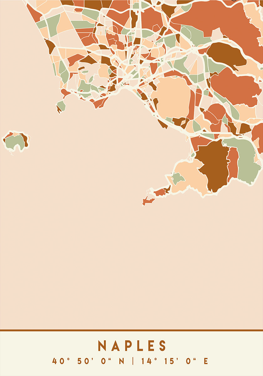 Czarny plakat z mapami odcieni ziemi 58