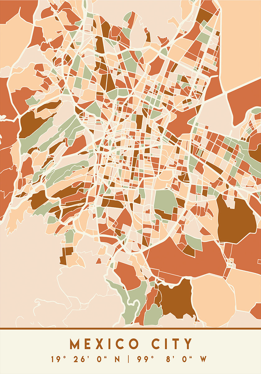 Czarny plakat z mapami odcieni ziemi 52