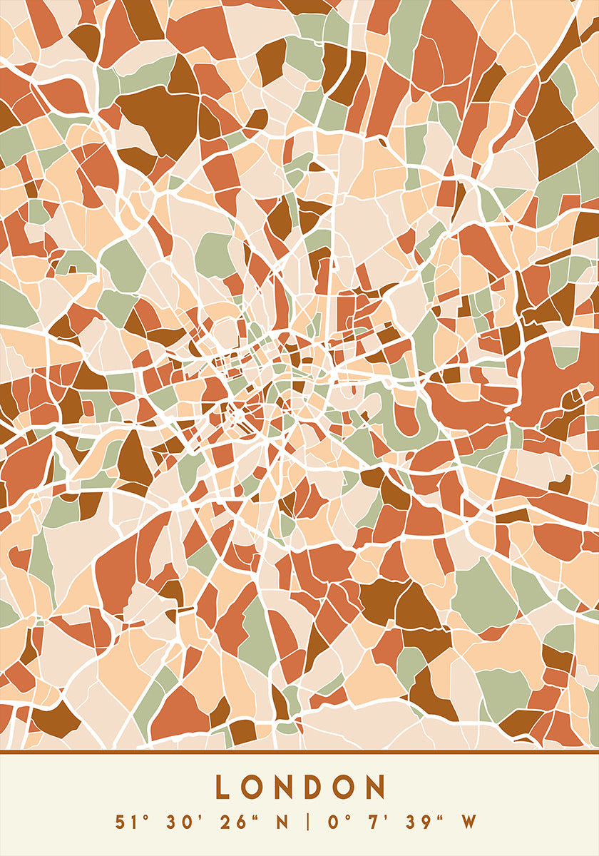 Czarny plakat z mapami odcieni ziemi 41