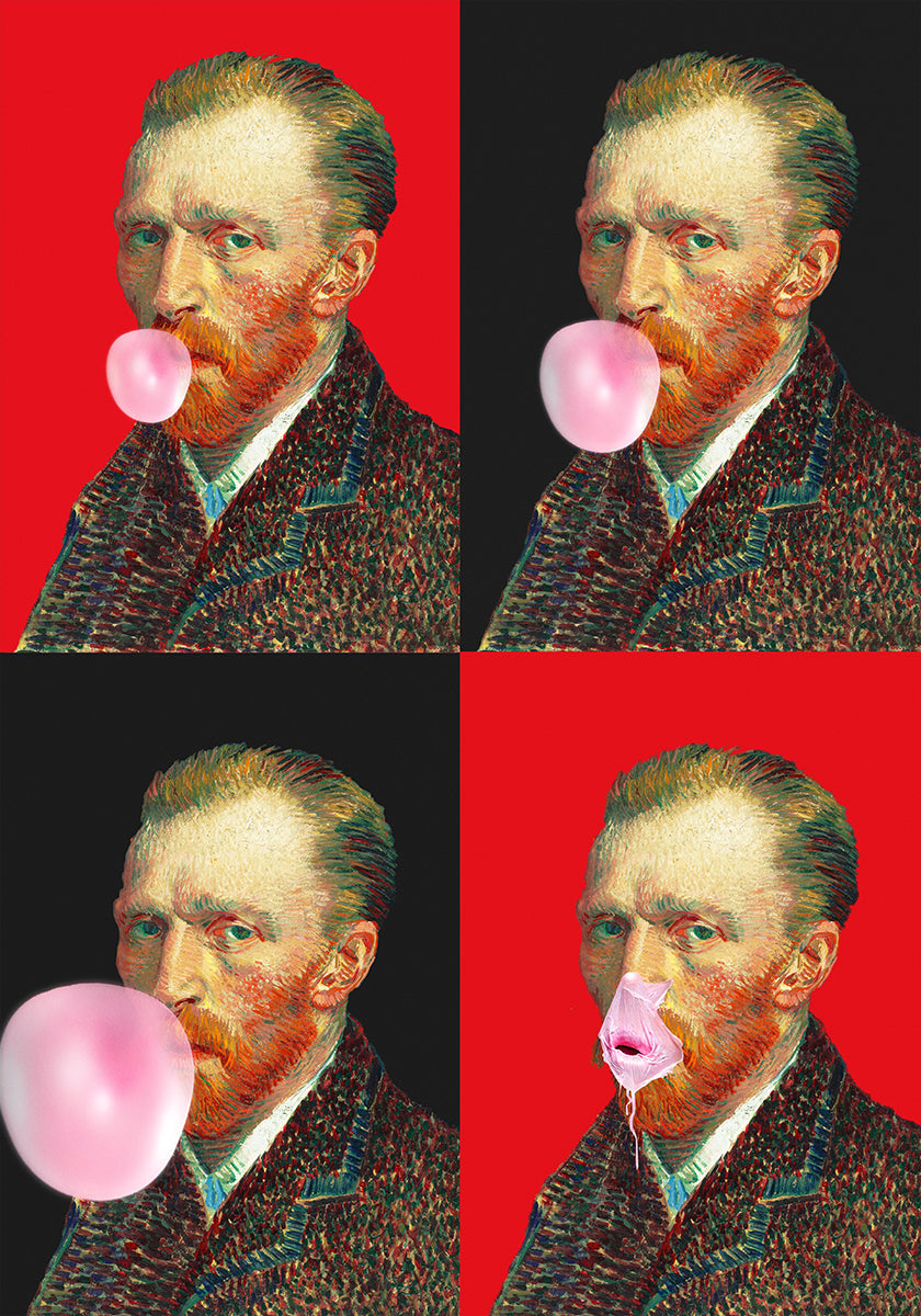 Plakat o eksplozji gumy Vincenta