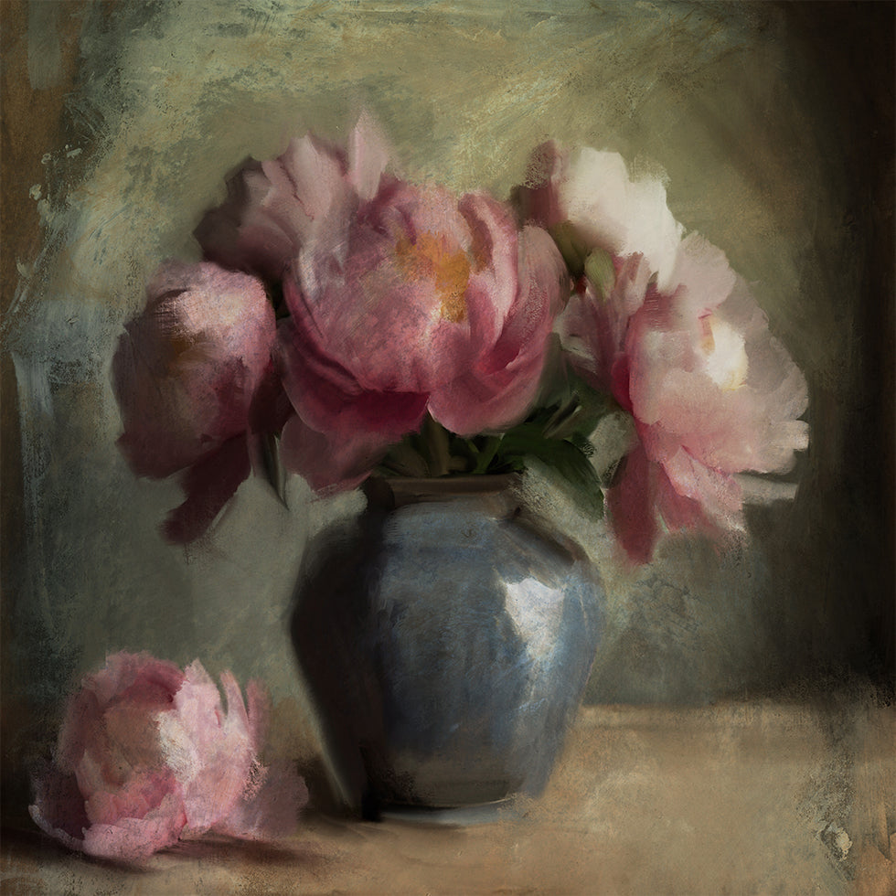 Plakat Pivoines A Rose