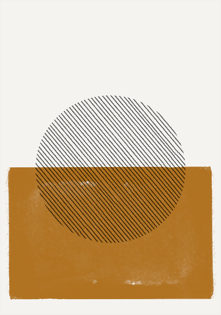 Plakat w paski horyzontu