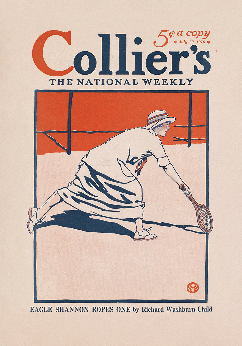 Collier's, National Weekly, plakat Eagle Shannon Ropes One