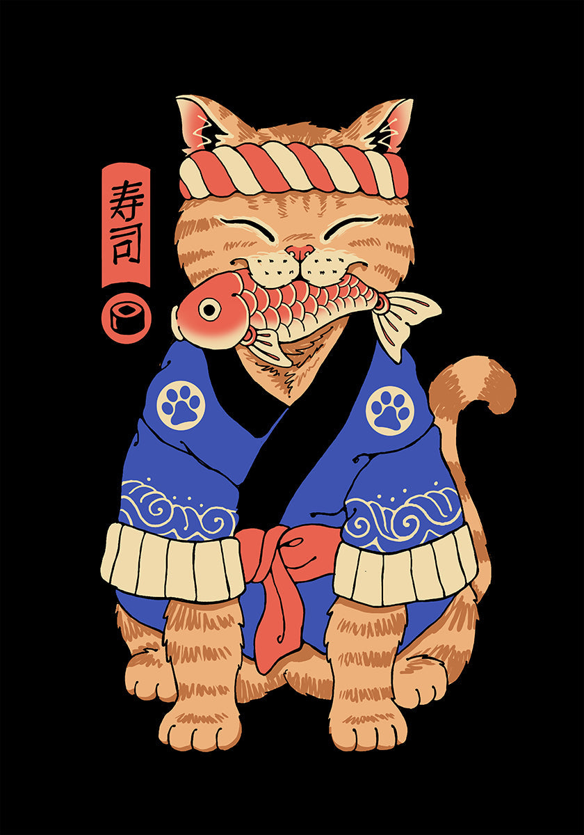 Plakat Sushi Meowster