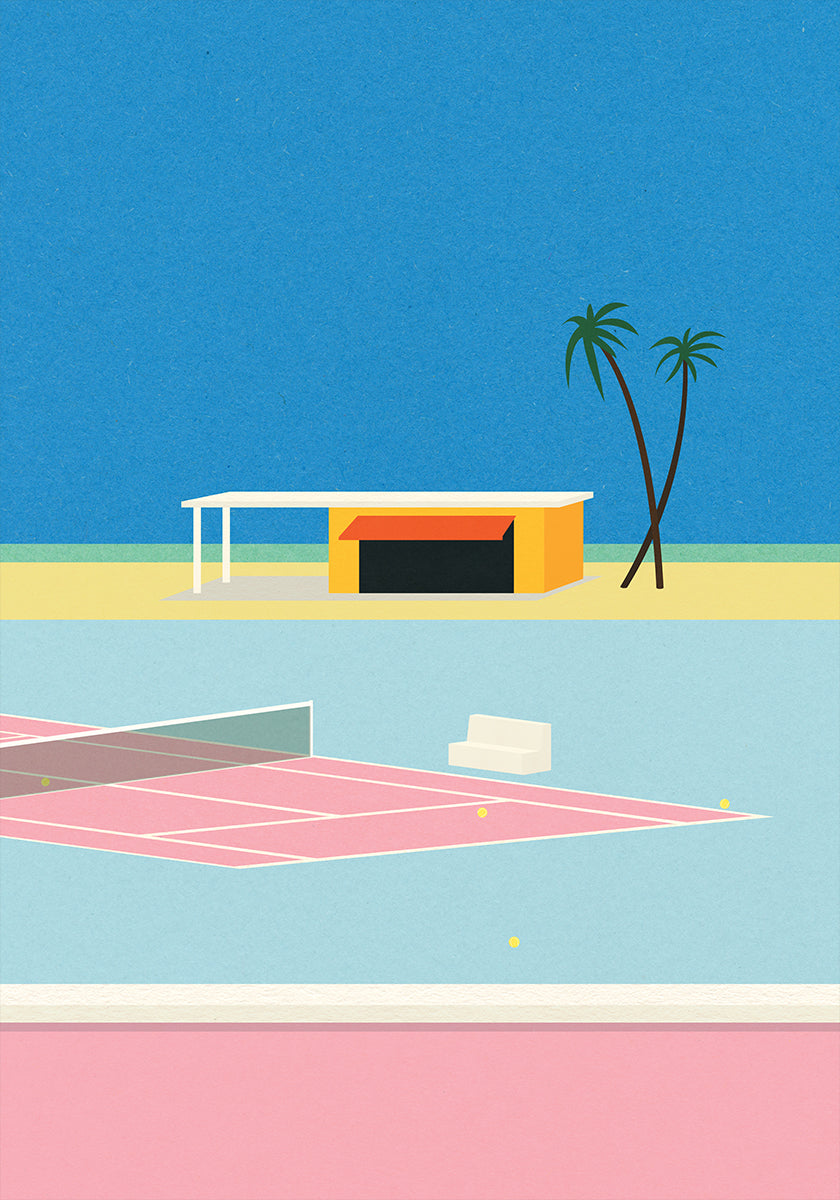 Tenis przy plaży